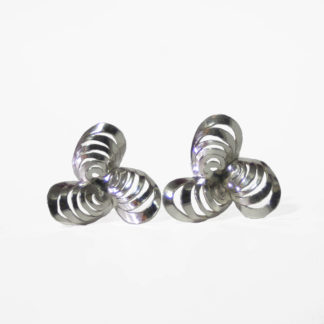 Ripples Pinwheel Earrings - Mirror Finish