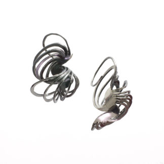 Medium double Clamshell earrings